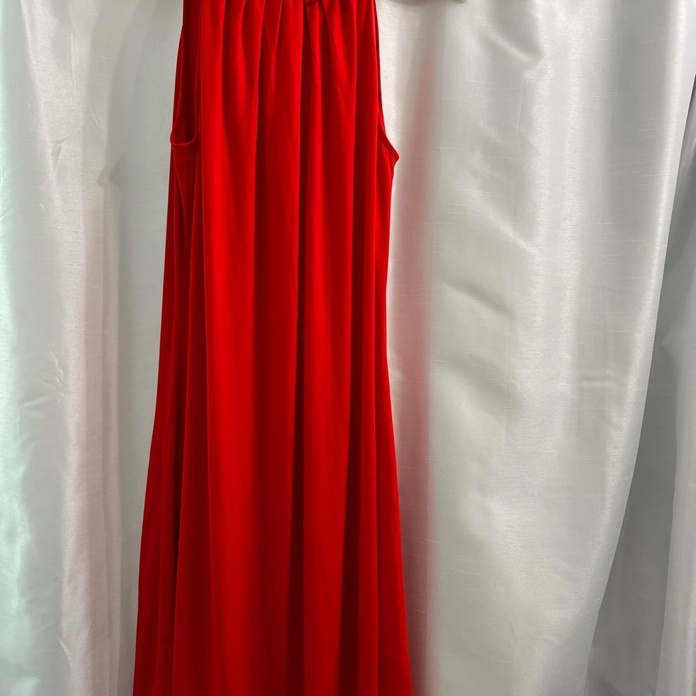 Worthington Red Braided Neck Dress